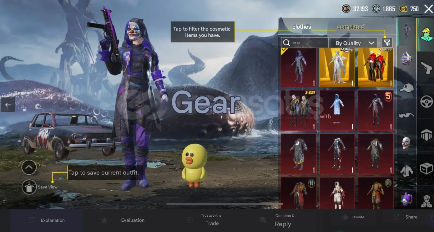 PGM574 M762 Sprite L5, MG3 Dragon L4, Silvanus X-Suit 4star, Angelic Outfit, Legendary Cars, High-End Skins (G)